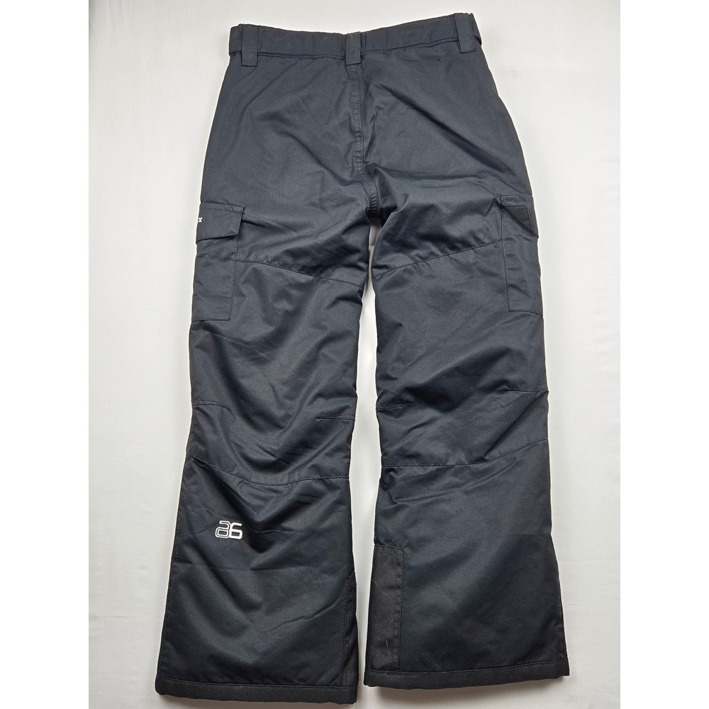 Arctix‎ Youth Insulated Snow Ski Pants Black Cargo Pockets Adjustable Waist M 5K - Picture 2 of 12